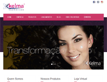 Tablet Screenshot of kelma.com.br